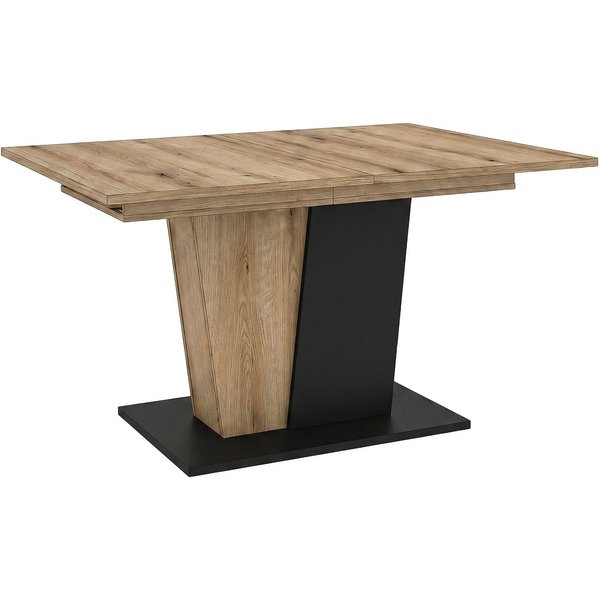 OTTO home Esstisch MONOLITH, ausziehbar 150 -230 cm, inklusive 2x 40 cm Einlegeplatte (individuell einsetzbar, in moderner Farbausführung), V-Gestell mit Bodenp