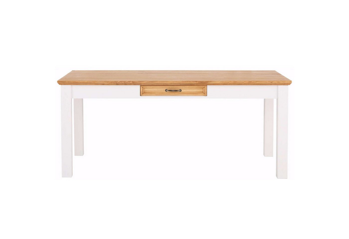 OTTO home Esstisch Selma, mit Schublade, aus massivem Kiefernholz, Breite 140 oder 180 cm – Bild 4 von 5