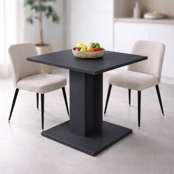 OTTO home Esstisch Square Säulentisch, Küchentisch, Bistrotisch, Kompakt-Esstisch, Quadratischer Esstisch, verschiedene Farben erhältlich, Breite: 70 cm