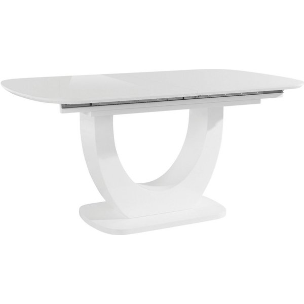 OTTO home Esstisch Tisch Nia, inklusive Einlegeplatte, mit einer Hochglanz-Optik, Breite 160-200 cm