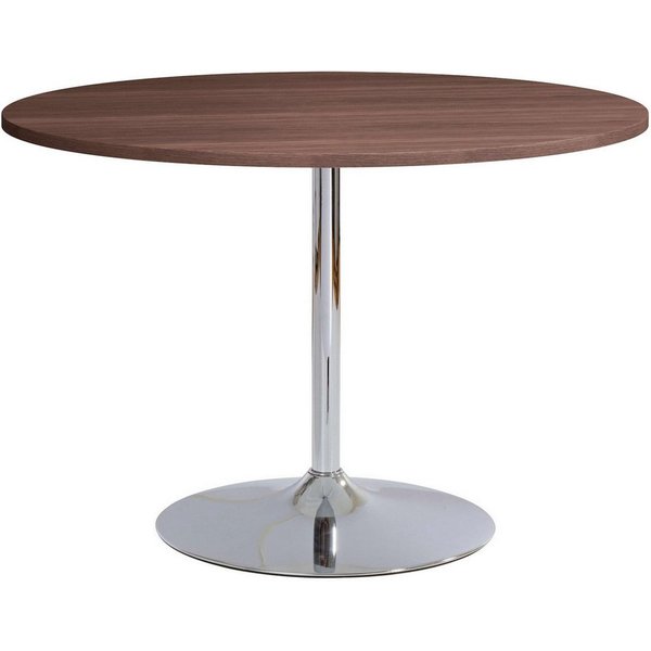 OTTO home Esstisch Trompet, rund, Ø110 cm, Tischplatte Hochglanz oder Holzoptik, Trompetenfuß