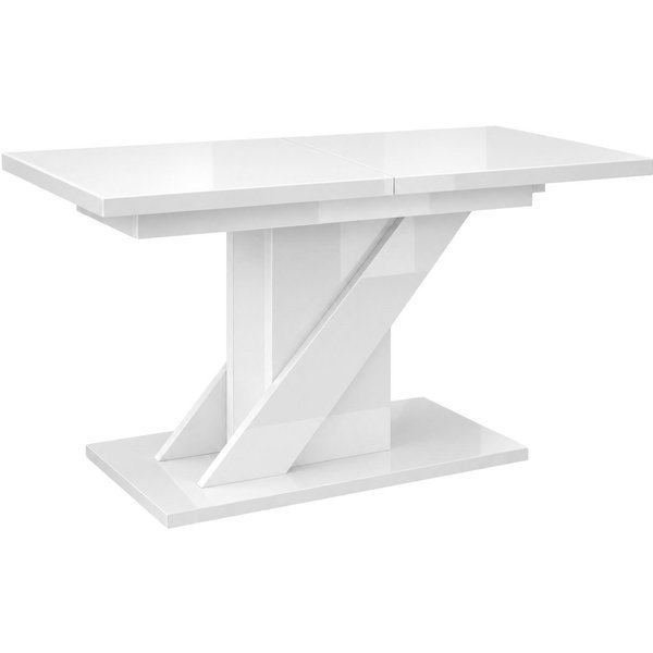 OTTO home Esstisch Veneto, Säulentisch, Speisetisch, Küchentisch, ausziehbar bis 160 cm, Platz für bis zu 6 Personen, verlängerbar durch Einlegeplatte