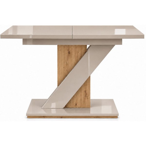 OTTO home Esstisch Veneto, Säulentisch, Speisetisch, Küchentisch, ausziehbar bis 160 cm, Platz für bis zu 6 Personen, verlängerbar durch Einlegeplatte