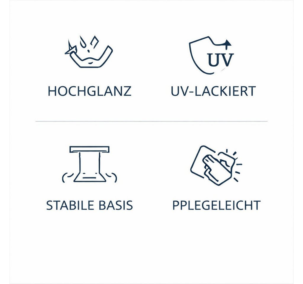 OTTO home Esstisch Veneto, Säulentisch, Speisetisch, Küchentisch, ausziehbar bis 160 cm, Platz für bis zu 6 Personen, verlängerbar durch Einlegeplatte – Bild 3 von 5