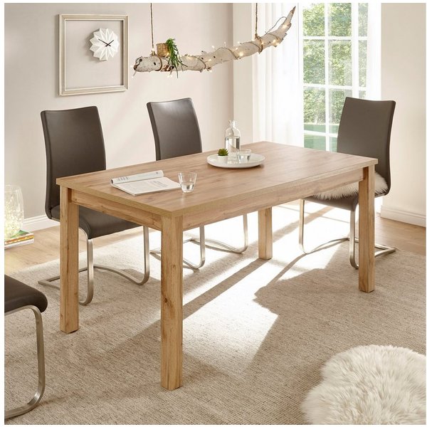 OTTO home Esstisch Westminster, Tisch im Landhausstil, Wohnzimmertisch, Küchentisch, Holzbeine, vielseitig einsetzbar, zeitlos, 158 cm breit