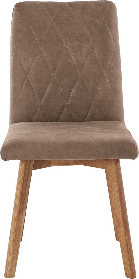 OTTO home Esszimmerstuhl Brest (Set, 2 St), Gestell aus Eiche Massivholz geölt – Bild 3 von 5