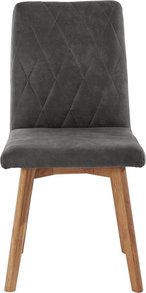 OTTO home Esszimmerstuhl Brest (Set, 2 St), Gestell aus Eiche Massivholz geölt – Bild 3 von 5
