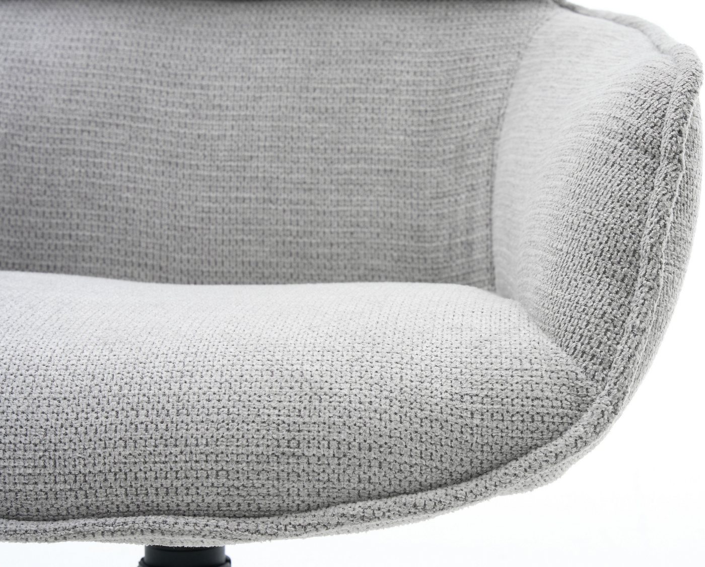 OTTO home Esszimmerstuhl Cusey, 360° drehbar, extra dicke Polsterung, 2er-Set (Set, 2 St), mit 360° Metallfuß, Komfort-Rückenlehne und hautfreundlichem Webstoff – Bild 5 von 5