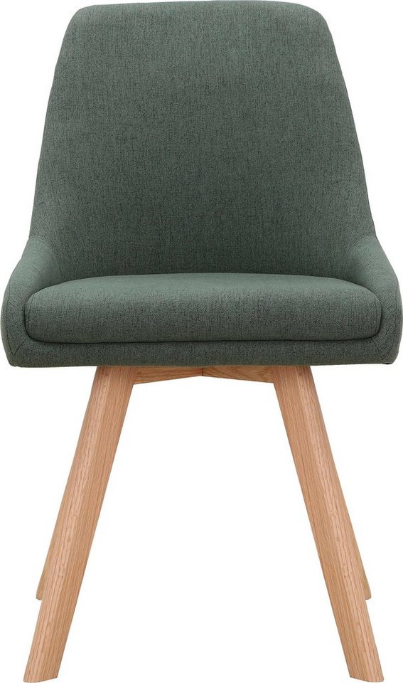 OTTO home Esszimmerstuhl Dilla (Set, 2 St), Webstoff Bezug, Massivholz Gestell, Sitzhöhe 48 cm – Bild 3 von 5