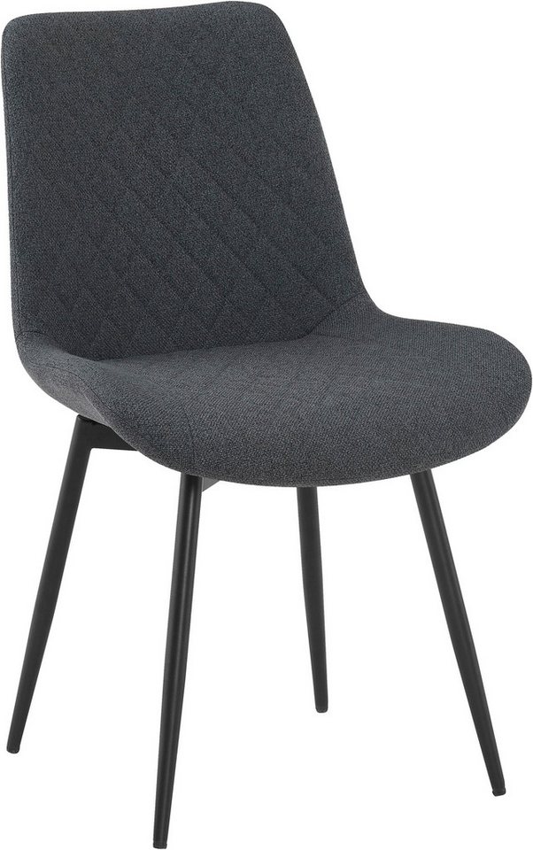 OTTO home Esszimmerstuhl Juniper, 2er-Set (Set, 2 St), Stuhl aus Webstoff mit moderner Rautensteppung und 360° Drehfunktion – Bild 4 von 5