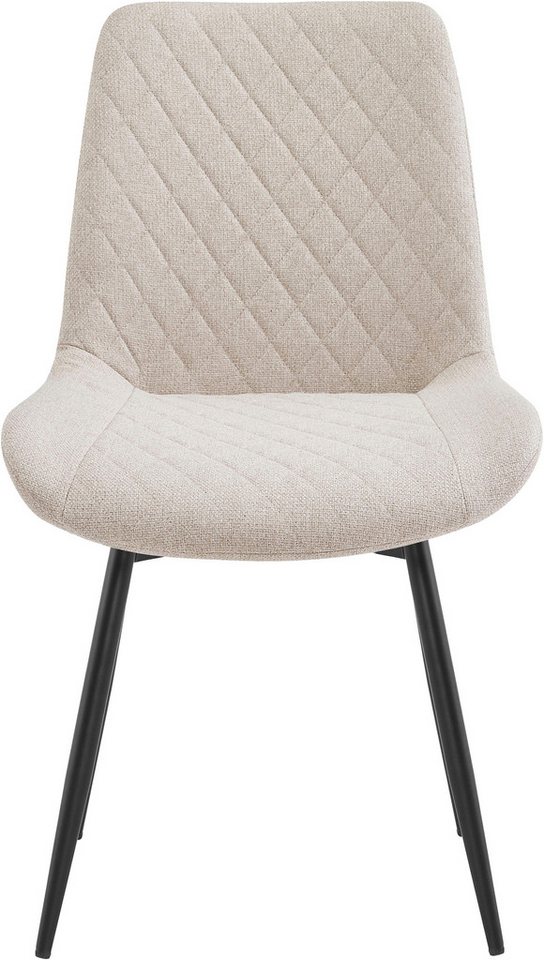 OTTO home Esszimmerstuhl Juniper, 2er-Set (2 St), Stuhl aus Webstoff mit moderner Rautensteppung und 360° Drehfunktion – Bild 5 von 5