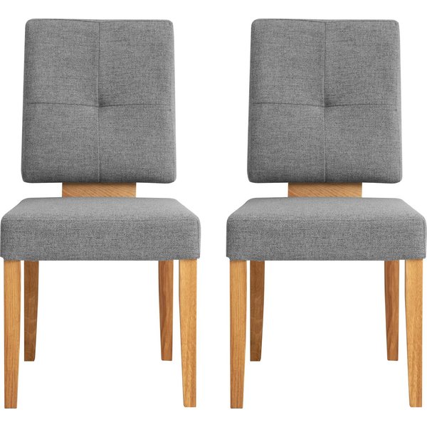 OTTO home Esszimmerstuhl Ponza Polsterstuhl (Set, 2 St), Gestell Eiche massiv geölt, Esszimmer Bestseller