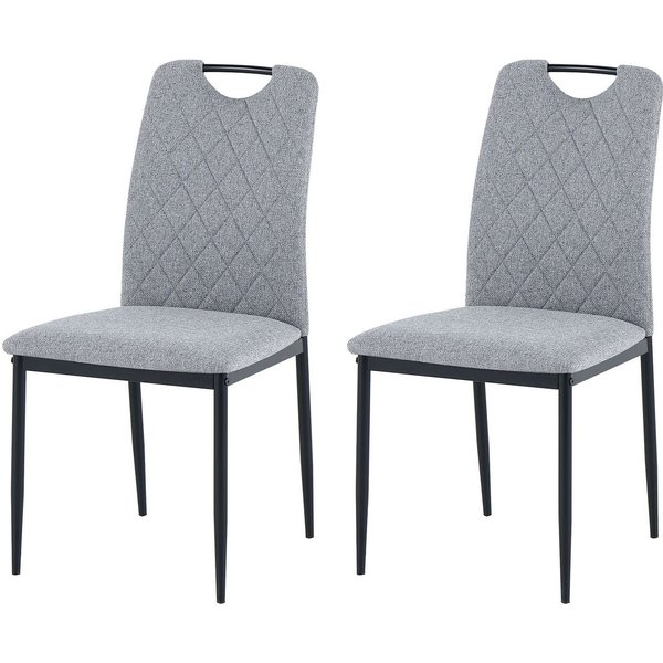 OTTO home Esszimmerstuhl Rom (Set, 2 St), bequemer Stuhl mit hochwertigem Stoffbezug und Griff im Rücken