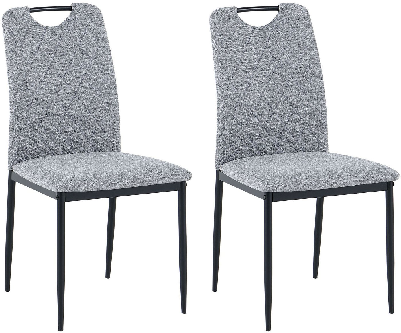 OTTO home Esszimmerstuhl Rom (Set, 2 St), bequemer Stuhl mit hochwertigem Stoffbezug und Griff im Rücken – Bild 4 von 5