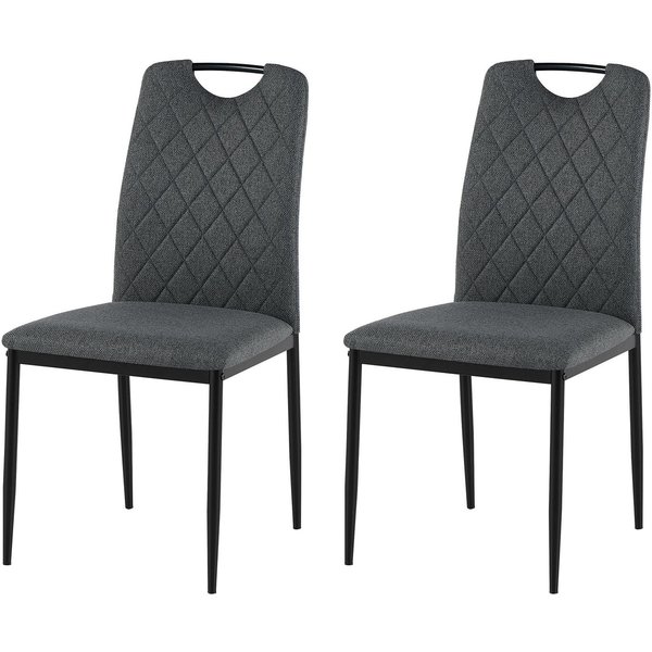 OTTO home Esszimmerstuhl Rom (Set, 2 St), bequemer Stuhl mit hochwertigem Stoffbezug und Griff im Rücken