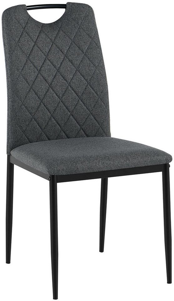 OTTO home Esszimmerstuhl Rom (Set, 2 St), bequemer Stuhl mit hochwertigem Stoffbezug und Griff im Rücken – Bild 5 von 5