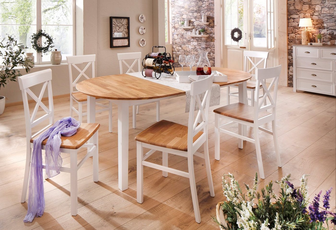 OTTO home Esszimmerstuhl Tatra (Set, 4 St), Holzstuhl im 2er, 4er oder 6er-Set, Küchenstuhl Landhaus – Bild 2 von 5