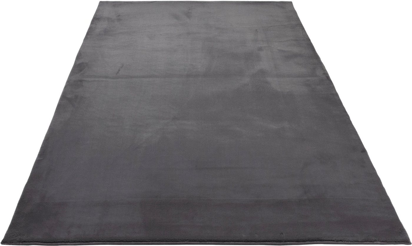 OTTO home Fellteppich Balu, in Standard- und Premium-Qualität, 20 mm oder 38 mm Höhe, rechteckig, Höhe: 20 mm, Kaninchenfell-Haptik, kuschelig, weich, Kunstfell – Bild 4 von 5