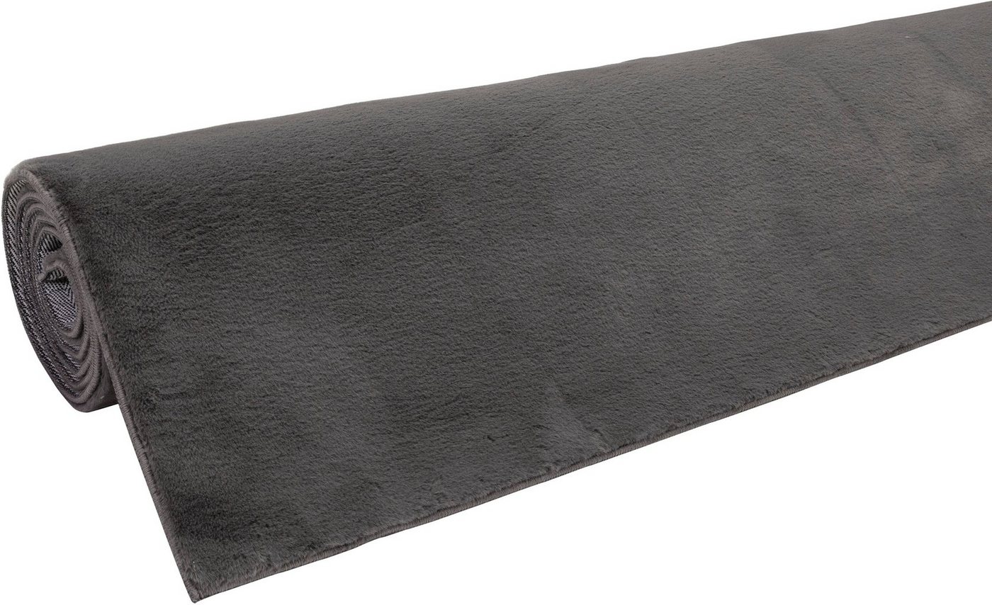 OTTO home Fellteppich Balu, in Standard- und Premium-Qualität, 20 mm oder 38 mm Höhe, rechteckig, Höhe: 20 mm, Kaninchenfell-Haptik, kuschelig, weich, Kunstfell – Bild 5 von 5