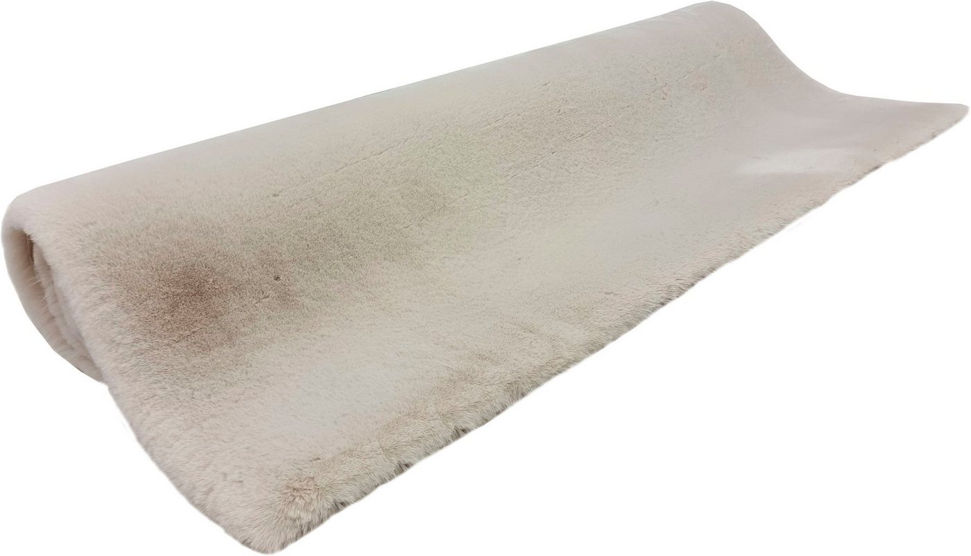 OTTO home Fellteppich Rabbit, Kunstfell, Kaninchenfell-Haptik, Microfaser, rechteckig, Höhe: 42 mm, besonders hoch und flauschig, Wohnzimmer, Schlafzimmer, Kind – Bild 4 von 5