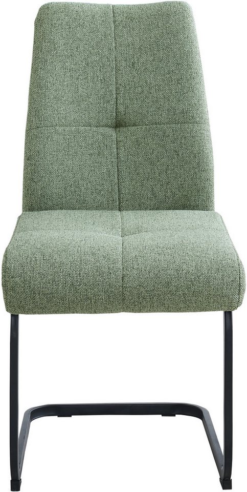 OTTO home Freischwinger Alabama (Set, 2 St), gemütlicher Esszimmerstuhl mit Federkern und robustem Webstoff – Bild 5 von 5