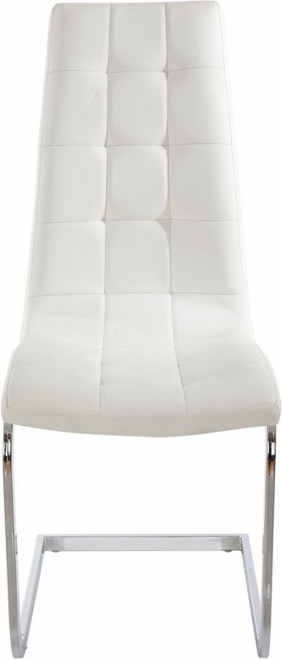 OTTO home Freischwinger Lola (Set, 2 St), 2 oder 4 Stück, Bezug in Kunstleder oder Samtsoff, chrom Metallgestell – Bild 3 von 5