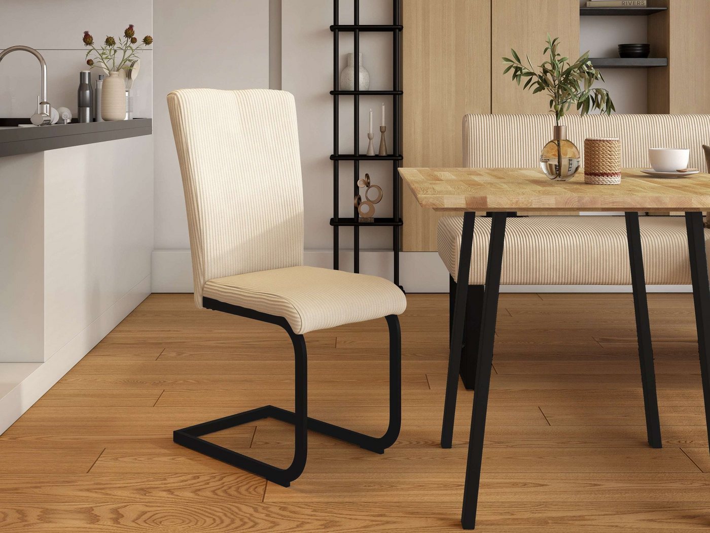 OTTO home Freischwinger Oliver (Set, 2 St), Stuhl belastbar bis 120 Kg – Bild 2 von 5