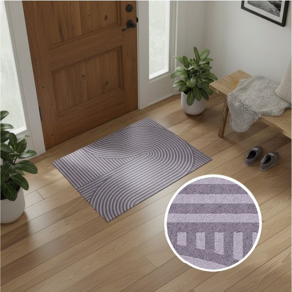 OTTO home Fußmatte Sammo, Schmutzfangmatte, Teppich, für Hausflur und Wohnbereiche, rechteckig, Höhe: 5 mm, Indoor, Eingangsmatte, Design, Scandi, Zen, rutschfe