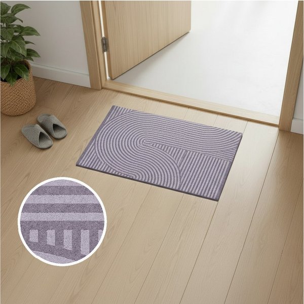 OTTO home Fußmatte Sammo, Schmutzfangmatte, Teppich, für Hausflur und Wohnbereiche, rechteckig, Höhe: 5 mm, Indoor, Eingangsmatte, Design, Scandi, Zen, rutschfe