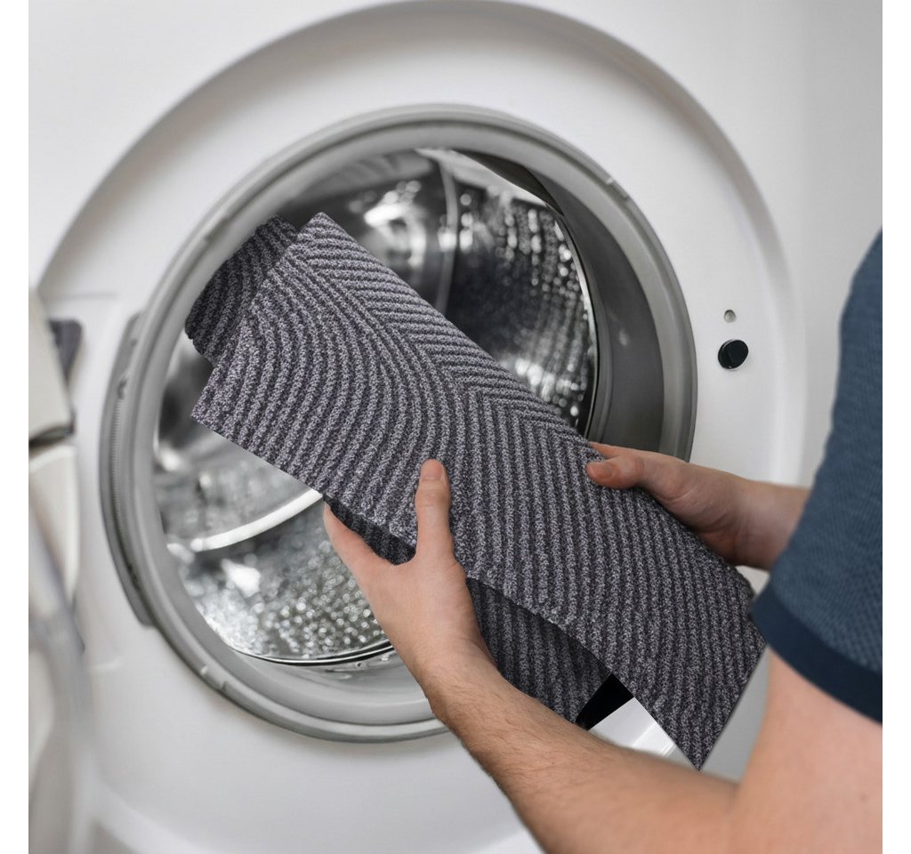 OTTO home Fußmatte Sammo, Schmutzfangmatte, Teppich, für Hausflur und Wohnbereiche, rechteckig, Höhe: 5 mm, Indoor, Eingangsmatte, Design, Scandi, Zen, rutschfe – Bild 5 von 5