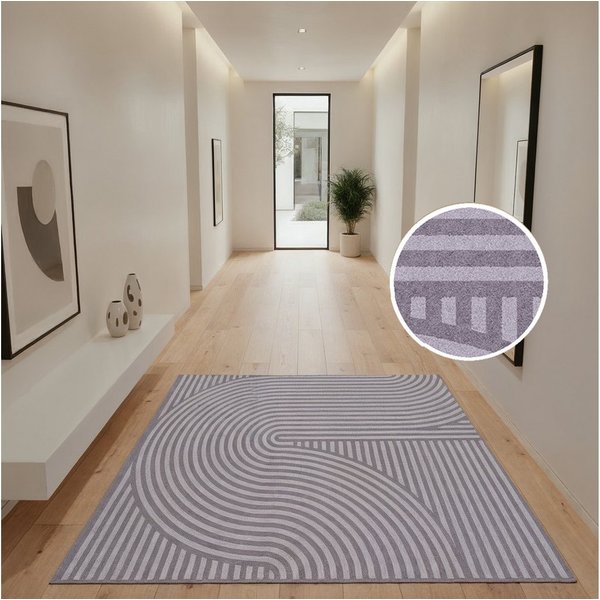 OTTO home Fußmatte Sammo, Schmutzfangmatte, Teppich, für Hausflur und Wohnbereiche, rechteckig, Höhe: 5 mm, Indoor, Eingangsmatte, Design, Scandi, Zen, rutschfe