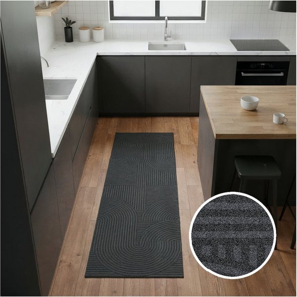 OTTO home Fußmatte Sammo, Schmutzfangmatte, Teppich, für Hausflur und Wohnbereiche, rechteckig, Höhe: 5 mm, Indoor, Eingangsmatte, Design, Scandi, Zen, rutschfe