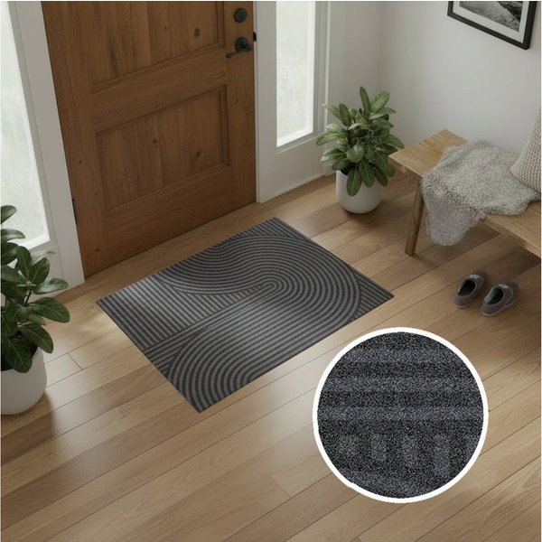 OTTO home Fußmatte Sammo, Schmutzfangmatte, Teppich, für Hausflur und Wohnbereiche, rechteckig, Höhe: 5 mm, Indoor, Eingangsmatte, Design, Scandi, Zen, rutschfe
