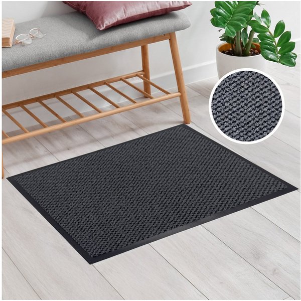 OTTO home Fußmatte Tarron, Schmutzfangmatte Indoor, für Hausflur und Eingangsbereiche, rechteckig, Höhe: 5 mm, Eingangsmatte, rutschfeste Unterseite, meliert