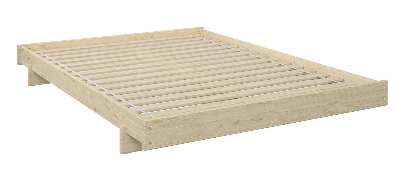 OTTO home Futonbett Senja, Bett, Massivholzbett, minimalistisches Design (B/T/H: 148/205,1/22,6 cm), inklusive Lattenrost, Liegefläche 140x200 cm, aus massiver  – Bild 2 von 5