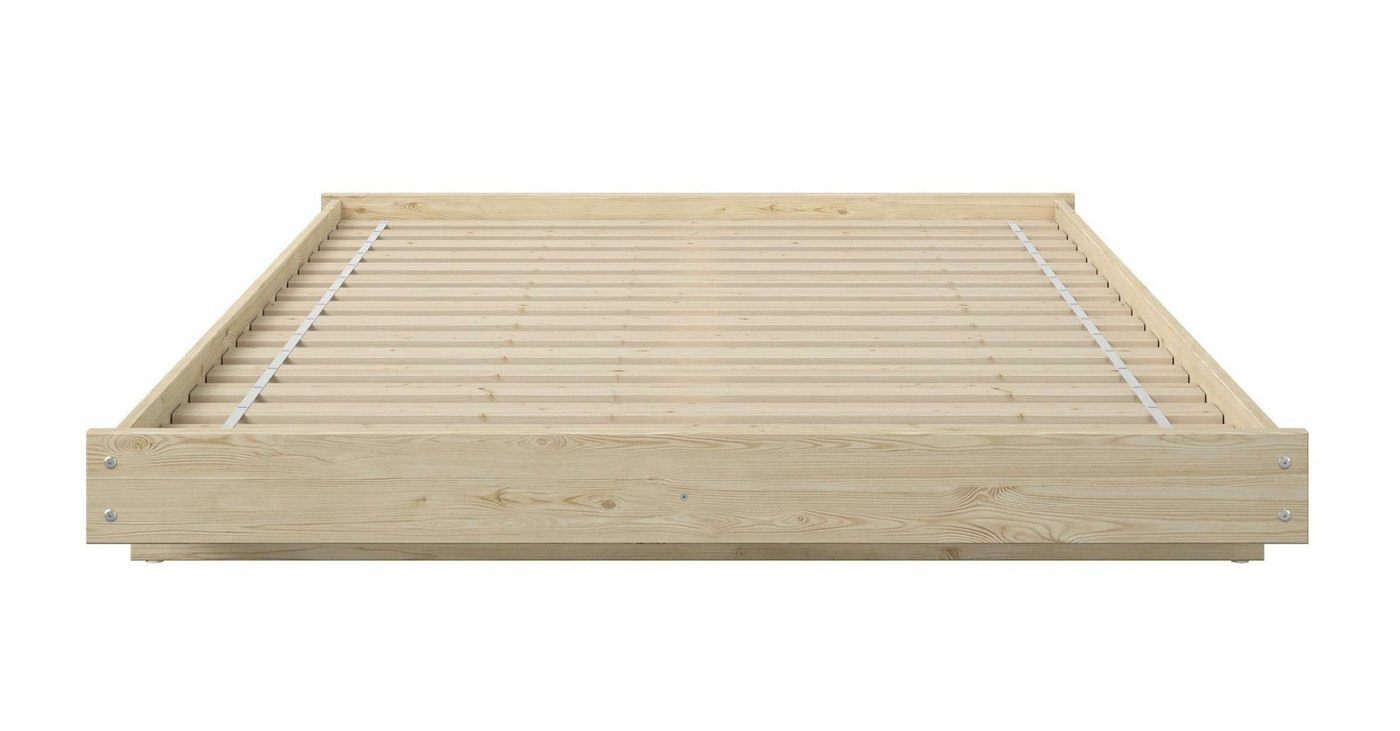 OTTO home Futonbett Senja, Bett, Massivholzbett, minimalistisches Design (B/T/H: 148/205,1/22,6 cm), inklusive Lattenrost, Liegefläche 140x200 cm, aus massiver  – Bild 4 von 5