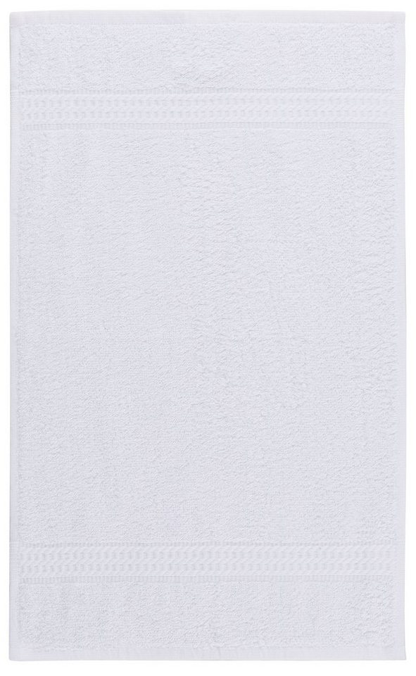 OTTO home Gästehandtücher Juna, als Set und Serie erhältlich, 6 Gästetücher, 30x50cm, Walkfrottee (6-St), 100% Baumwolle, mit Bordüre, Uni-Farben, weich – Bild 3 von 5