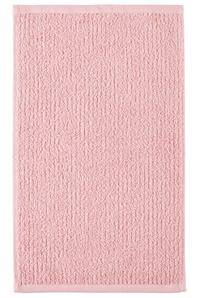 OTTO home Gästehandtücher Riva, 30x50, Premium Handtücher, 500 gr/m², Webfrottier (3-St), Hoch-Tief-Struktur, Streifen, weich, 5 Jahre Garantie – Bild 4 von 5