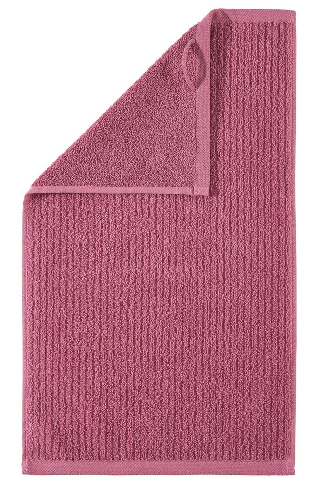 OTTO home Gästehandtücher Riva, 30x50, Premium Handtücher, 500 gr/m², Webfrottier (3-St), Hoch-Tief-Struktur, Streifen, weich, 5 Jahre Garantie – Bild 3 von 5
