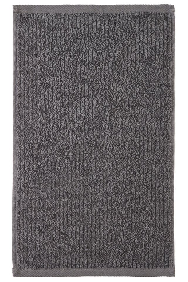 OTTO home Gästehandtücher Riva, 30x50, Premium Handtücher, 500 gr/m², Webfrottier (3-St), Hoch-Tief-Struktur, Streifen, weich, 5 Jahre Garantie – Bild 4 von 5