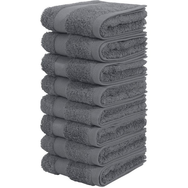 OTTO home Gästehandtücher Vanessa, 8 Gästehandtücher, 30x50cm, in Standard- und Premium-Qualität, Walkfrottee (Set, 8-St), Handtücher mit Bordüre, 100% Baumwoll
