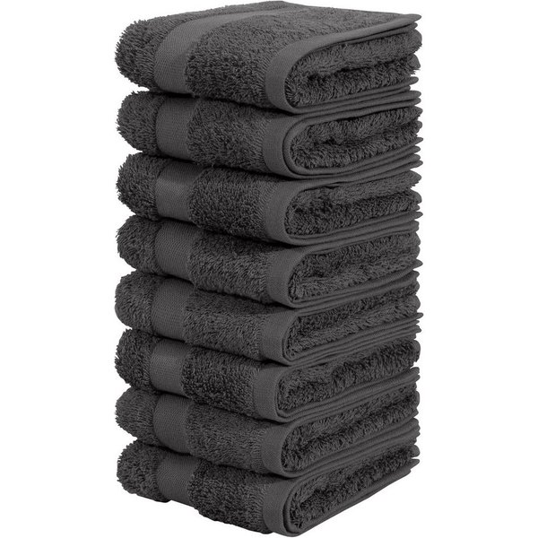 OTTO home Gästehandtücher Vanessa, 8 Gästehandtücher, 30x50cm, in Standard- und Premium-Qualität, Walkfrottee (Set, 8-St), Handtücher mit Bordüre, 100% Baumwoll