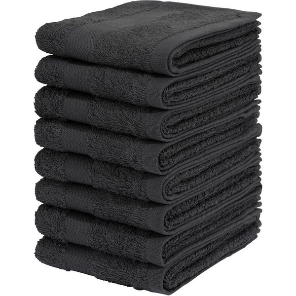 OTTO home Gästehandtücher Vanessa, 8 Gästehandtücher, 30x50cm, in Standard- und Premium-Qualität, Walkfrottee (Set, 8-St), Handtücher mit Bordüre, 100% Baumwoll