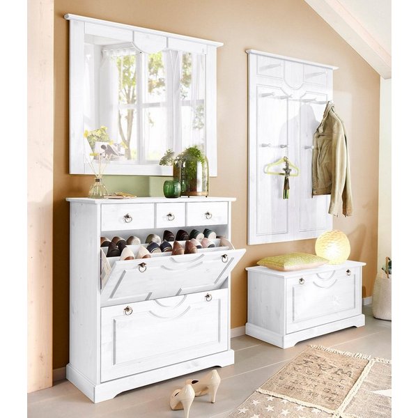 OTTO home Garderoben-Set Klera, (Set, 4-St), 4-teilig, aus massiver Kiefer, FSC®-zertifiziert