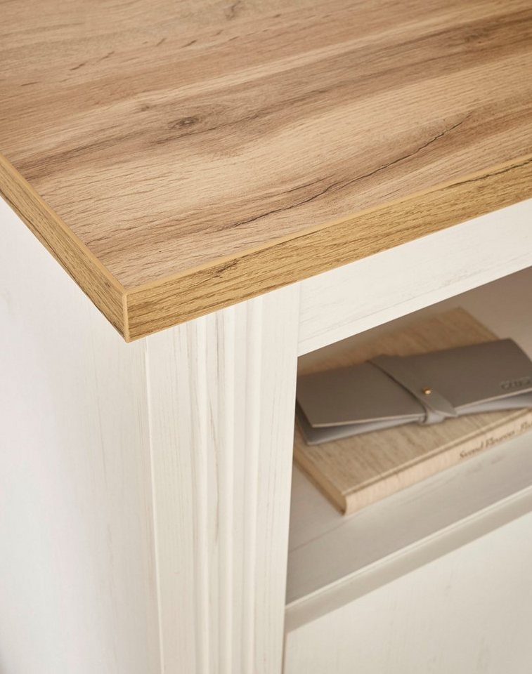OTTO home Garderoben-Set Westminster, Garderobe im Landhausstil, Komplettset mit viel Stauraum, (2-St), enthält Kommode und Spiegel, in 2 Farben erhältlich, 92  – Bild 5 von 5