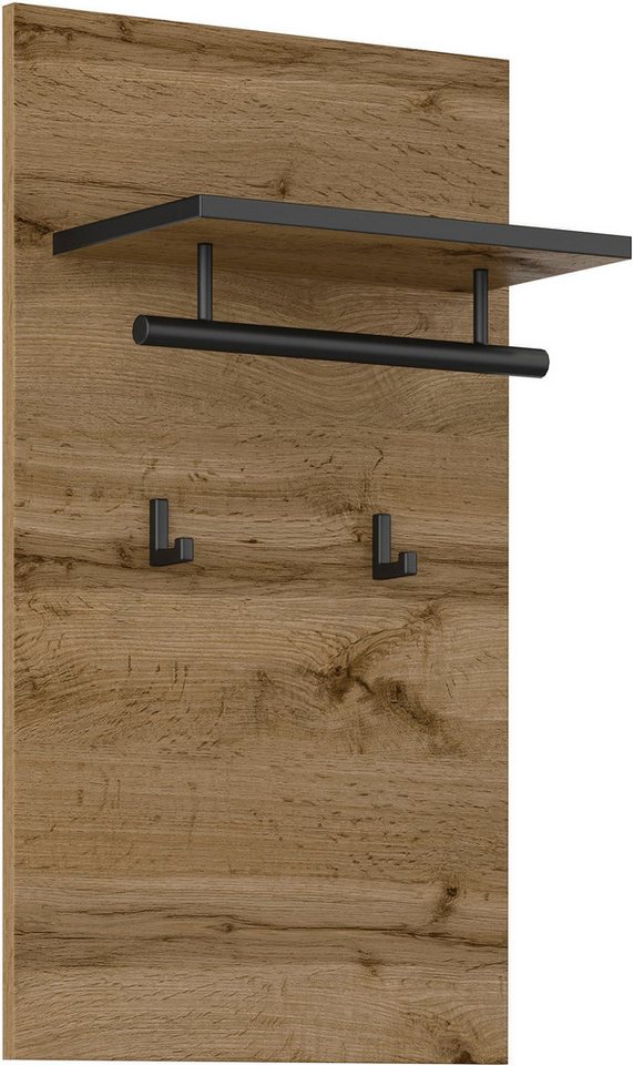 OTTO home Garderobenpaneel Cross,Breite 40 cm modernes Wandregal mit Haken und Kleiderstange, Wandgarderobe, Aufhänger, Höhe 70 cm – Bild 2 von 5