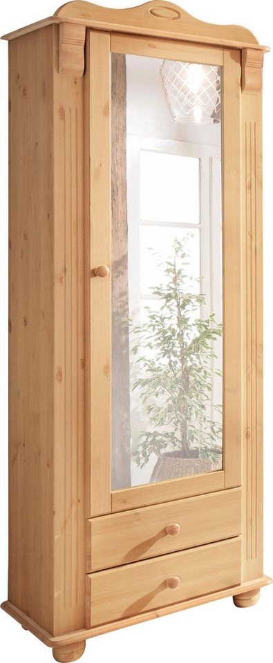 OTTO home Garderobenschrank Adele mit Spiegel, Breite 63 cm, mit 2 Schubladen, aus massiver Kiefer, FSC® – Bild 2 von 5