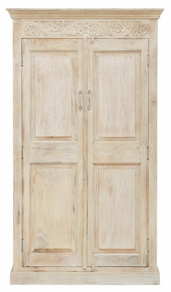 OTTO home Garderobenschrank Devdan mit dekorativen Fräsungen oben, Breite 100 cm, viel Stauraum – Bild 3 von 5