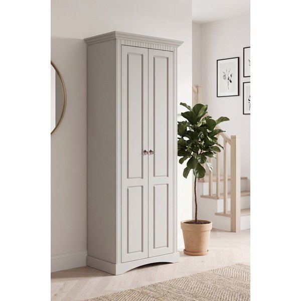 OTTO home Garderobenschrank Rustic, Dielenschrank, Dielenmöbel, Landhausstil (Made in Europe) aus massiver Kiefer, Breite 71 cm, mit Kassetenoptik