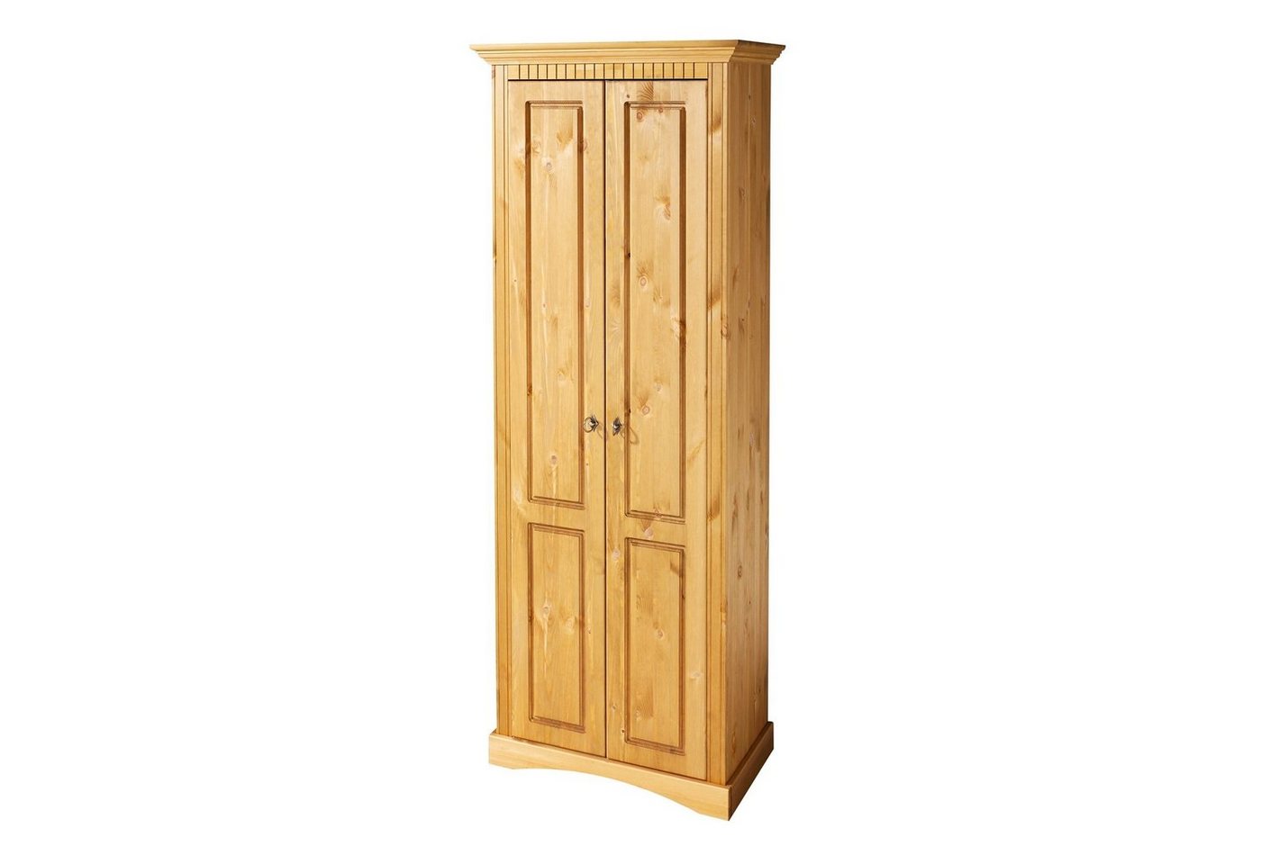 OTTO home Garderobenschrank Rustic, Dielenschrank, Dielenmöbel, Landhausstil (Made in Europe) aus massiver Kiefer, Breite 71 cm, Kassettenoptik – Bild 4 von 5